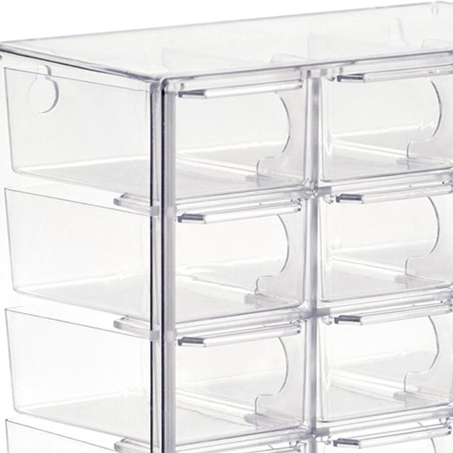 Mini Drawer Organizer Small Organizer with Clear Drawers Large